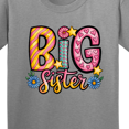 thumbnail image 4 of Inktastic Big Sister Flower and Hearts Youth T-Shirt, 4 of 5