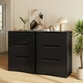 thumbnail image 4 of Asofer 3 Drawer Dresser, Chest of Drawers for Bedroom, Living Room, Nightstand, Black, 4 of 5