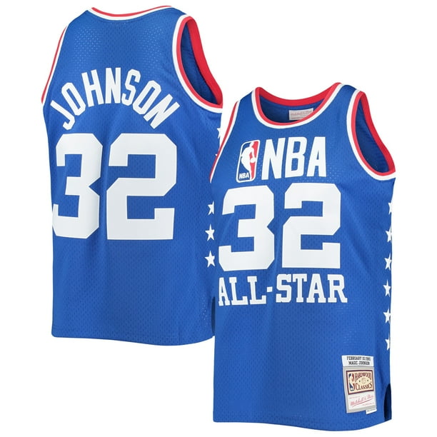Magic Johnson Western Conference Mitchell & Ness 1985 NBA All-Star Game Swingman Jersey - Royal