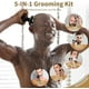 thumbnail image 4 of Afeitadora para cabeza calva para hombres - Máquina de afeitar eléctrica 5 en 1 mejorada - Kit de cuidado IPX7 a prueba de agua - Velocidad turbo y cuchillas de precisión - Negro claro, 4 of 5