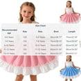 thumbnail image 7 of Posijego Girls Party Dress Crew Neck Lace Sleeveless Swing Ruffle A-Line Dress for Little Girls Birthday Formal Dresses, 7 of 7