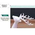 thumbnail image 5 of Christmas Reindeer Figurines Set of 2, White Resin Deer Ornaments, Elk Sculpture for Mantel Hearth Shelf Tabletop Decor （White）, 5 of 5