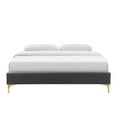 thumbnail image 5 of Modway Sutton Full Performance Velvet Bed Frame in Charcoal, 5 of 7