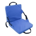 thumbnail image 1 of Coussin Pliable avec Support Dorsal Outils de Camping Intérieur Extérieur Multi-Couleurs Polyester Siège de Canot Navigation Randonnée Pelouses Stade Bleu, 1 of 6