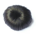 thumbnail image 3 of dianhelloya Kids Girls Hair Bun Extension Wig Hairpiece Wavy Curly Messy Donut Chignons Natural Black, 3 of 8