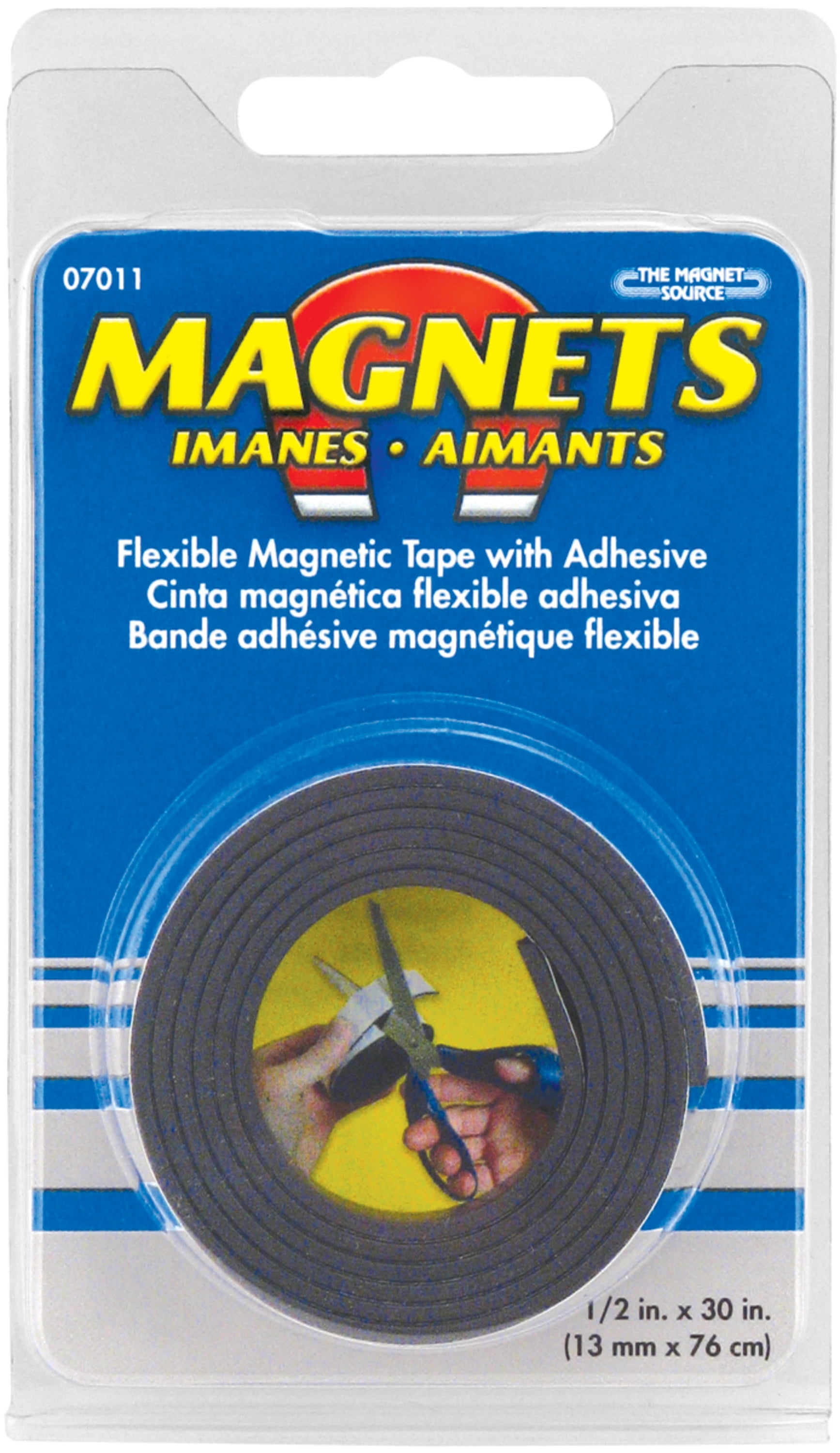 Master Magnetics  The Magnet Source  1 in W x 120 in L Mounting Tape  Black 