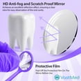 thumbnail image 7 of Disposable Dental Mirrors with Spatula Handle, Individually Wrapped, 100 Pack – Purple, 7 of 7