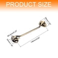 thumbnail image 2 of Uxcell 2 pack 6 inch Hook and Eye Latch Barn Door Lock Stainless Steel, Bronze Tone, 2 of 7