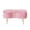 Pink, variant on Impressions Vanity Hello Kitty Bow Velvet Ottoman Bench with Storage, Gold Metal Legs (Pink)
