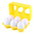 thumbnail image 1 of Juguete de huevos a juego con soporte para huevos, juguetes educativos para huevos de Pascua con iluminación sensorial, juguetes clasificadores de for número, 1 of 10