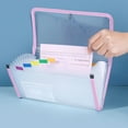 thumbnail image 4 of YiJuHui 5pcs Waterproof Accordion File Organizer Expanding Expanding Financial Document Storage with 13 Pockets for Receipts Invoices Office Use, 4 of 6