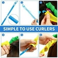 thumbnail image 4 of Dicasser 40 Pieces Heatless Curlers No Heat Spiral Curls Hair Curlers Styling Kit with 2 Pieces Styling Hooks for Most Kinds of Hairstyles (Pink Blue Yellow Green,30 cm), 4 of 5