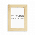 thumbnail image 1 of Frase corta de estudiar arquitectura Escritorio de madera Arte Pintura 5x7 pies Marco de foto, 1 of 4