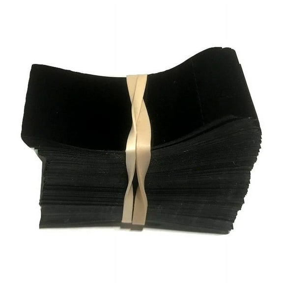 45 x 23 mm BLACK Perforated Shrink Band for Liquid Bottles of All Types Fits 3/4" to 1" Diameter - Pack of 250