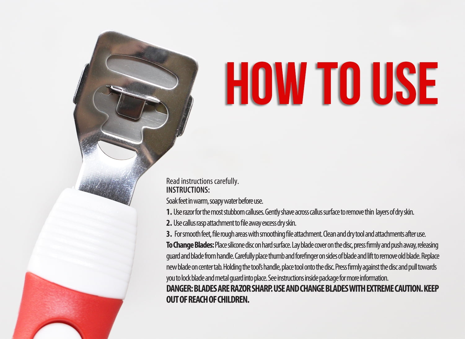 Buy Onyx Professional 3 Step Miracle Callus and Hard Skin Removing Tool