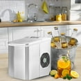 thumbnail image 1 of FOOING-OFFICIAL Ice Maker Machine, Counter top Ice Cube Maker(Silver), 1 of 8