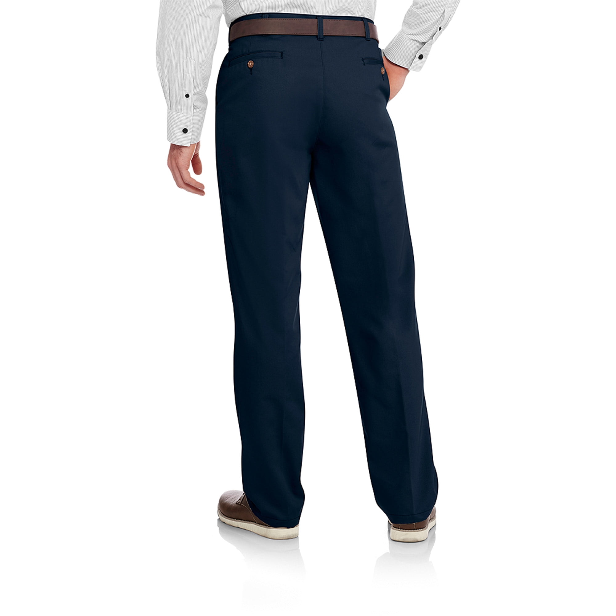 NEW BOY/'S GEORGE DARK NAVY PLEADED FRONT TWILL PANTS with BELT LOOP WAIST