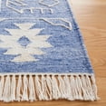 thumbnail image 3 of SAFAVIEH Kilim Adair Geometric Area Rug, Blue/Ivory, 7' x 7' Square, 3 of 8