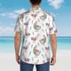 thumbnail image 4 of Fotbe Funny Chicken Camisa Hawaiana para Hombre Unisex – Camisa Casual de Verano con Botones de Manga Corta de Algodón y Lino,X-Large, 4 of 7