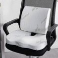 thumbnail image 2 of Orthopedic Hemorrhoid Seat Cushion Memory Foam Car Pillow Set Slow Rebound Office Chair Sofa Waist Support Coccyx Pain Relief, 2 of 5