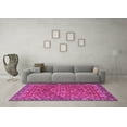 thumbnail image 3 of Ahgly Company Indoor Round Oriental Pink Traditional Area Rugs, 6' Round, 3 of 4