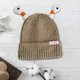 thumbnail image 2 of Gorro de punto CUTICAT cálido Cómodo Lindo para Adultos y niños caqui, 2 of 8