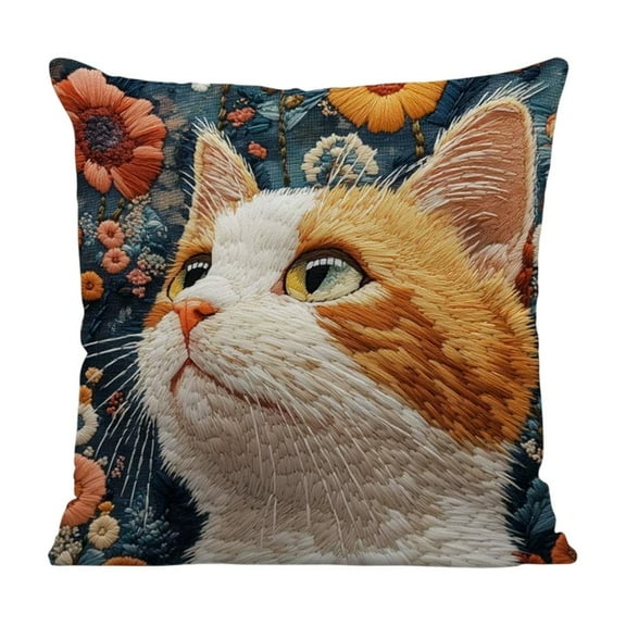 Darzheoy Animal Print Pillow Cover Cute Animals Design 45x45cm, Sofa Cushion for Bedroom and Living Room Decor