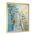 thumbnail image 4 of Designart "Zen Moment With Blue And Gold Bamboo III" Bamboo Picture Framed Wall Art Living Room, 4 of 5