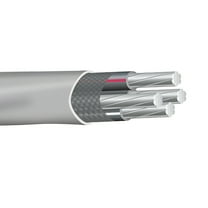 100' 2-2-2-4 Stranded Aluminum SER Service Entrance Cable Gray 600V