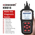 thumbnail image 4 of Nueva herramienta de escáner OBDII Universal para coche KONNWEI KW818, código automático, 4 of 8