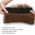 thumbnail image 4 of Benehair Clip in One Piece 100% Remy Real Human Hair 3/4 Full Head Straight for Women 8"-24" Brown Thick, 4 of 10