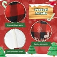thumbnail image 4 of 4 Pcs Christmas Aprons, Adjustable Kitchen Baking Aprons, Festive Snowflake Words in Red Black Plaid Pattern, Ideal for Kitchen Baking Parties, 4 of 6