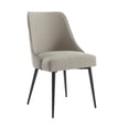 thumbnail image 4 of Steve Silver Olson Khaki Fabric and Dark Metal Side Chair, 4 of 5
