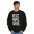 thumbnail image 4 of Best Pops Ever Dad Grandpa Far Day Men's Crewneck Sweatshirt Brisco Brands M, 4 of 6