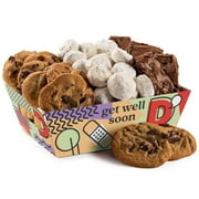 Davids Cookies Get Well Soon Cookie Gift Basket - Deliciously Flavored Cookies - Gourmet Thin Crispy Cookies, Butter Pecan Meltaways, Choco Chip & Pure Butter Shortbread Cookies (Large Crate)