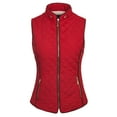 thumbnail image 3 of KOGMO Womens Quilted Fully Lined Lightweight Zip Up Vest with Fur Lining, 3 of 8