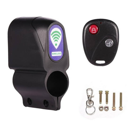 GJX Bicycle Lock,Rain-Proof Bike Lock,Brain Power Scooter Lock with A Wireless Alarm