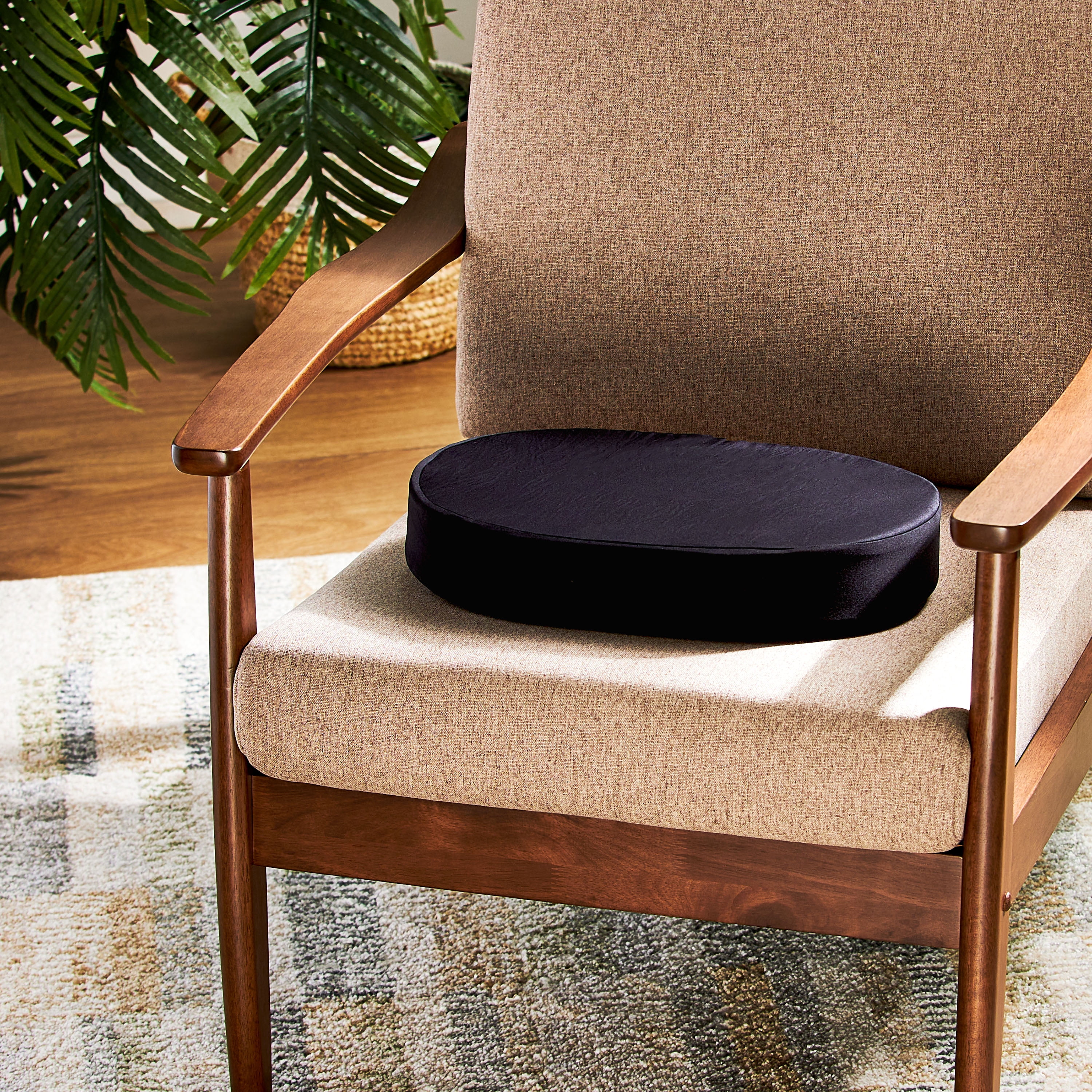 Equate Foam Ring Cushion, Black
