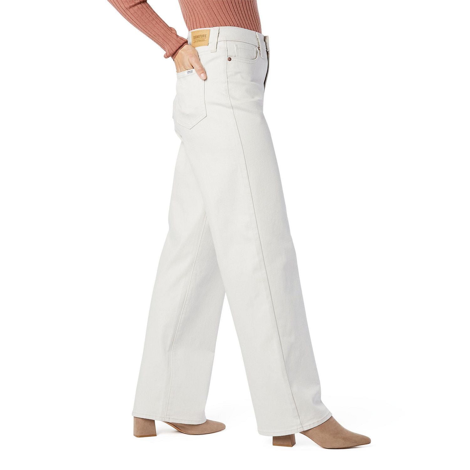 Levi Strauss Signature.MD Jean taille haute ample droit d’époque pour femme