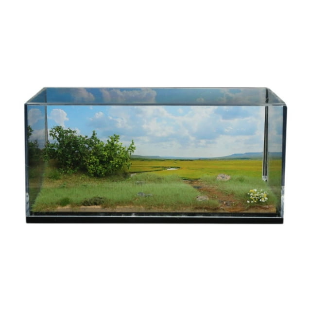 Bunblic 1/64 Car Scene Model Backdrop Scene,Model Display Scene,Gift,Car Scene Diorama,Display Case for Vehicle Scene Toy Tiny Figure