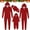 Red,Mommy, variant on Aboser Red Matching Chistmas Onesie Pjs for Family Cozy Zip Up Hoodie Pajamas Sets Solid Color Footless Sleepwear One Piece Hooded Pajama Matching Set