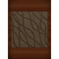 Dalyn Dover Area Rug DV10 Dv10 Mocha Swirls Waves 6' x 6' Square