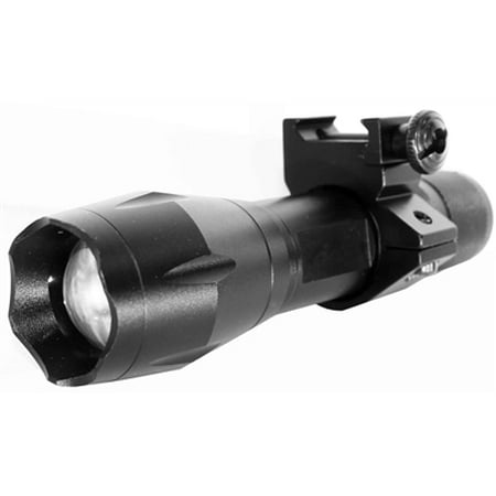 LED 1200 Lumens Tactical Flashlight weaver mounted for shotguns and (Best Flashlight Mount For Shotgun)