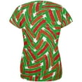 thumbnail image 2 of Christmas Madness Crazy Ugly Marker Swirl All Over Womens T Shirt Multi 2XL, 2 of 2