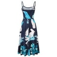 thumbnail image 2 of Leutsin Robe Maxi pour Femmes Aguichant à Imprimé Floral, Dos Nu, à Bretelles, Grande Taille, Sans Manches, Décontractée, Robes Maxi Grande Taille, 2 of 7