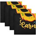 thumbnail image 5 of Dreamtimes Mardi Gras Cloth Napkins Set of 6, Oversized Washable Reusable Polyester Dinner Table Napkins for Family, Restaurant, Party Decor, 20 x 20 Inch, 5 of 7
