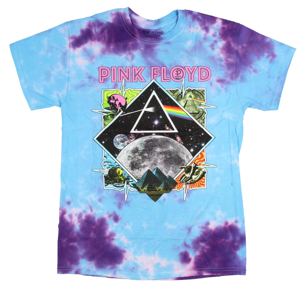 PINK FLOYD T-SHIRT DARK SIDE OF THE MOON CLASSIC TIE DYE BEST Adult SIzes S...