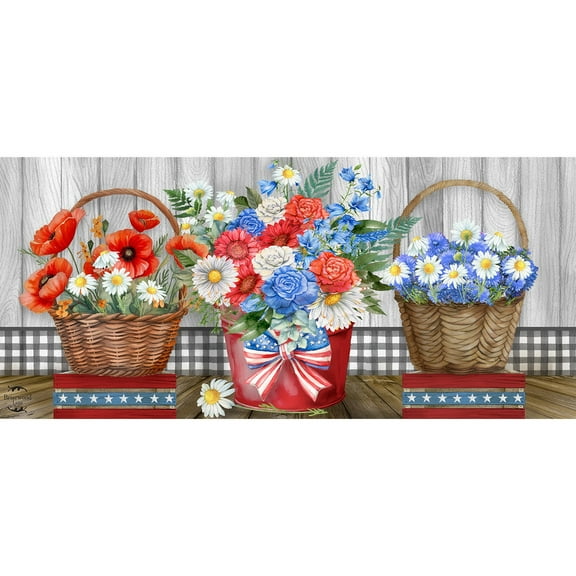 Briarwood Lane Red White and Beautiful Mini Mat