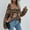 Brown, variant on AOOCHASLIY 2023 Womens Sweater Women's Fashion Sleeves V-Neck Stripe Loose Color Matching Tops Blouse Knitted Sweater