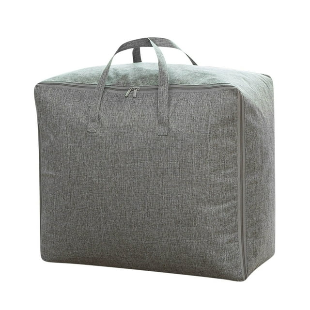 Grand Sac de Rangement Réutilisable avec Poignées Solides et Doubles Fermetures Éclair - Organisateur de Déménagement Lavable pour Literie Couvertures sous Lit Placard